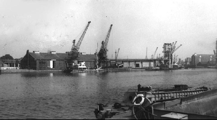 Dock at Sharpness from the south corner