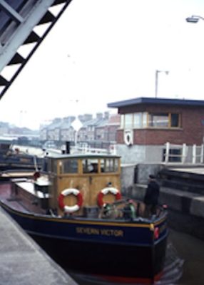 The tug Severn Victor in Gloucester Docks 1967