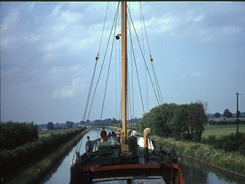 Steady on the canal to Gloucester September 1966.