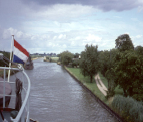 Steady on the canal to Gloucester September 1966.