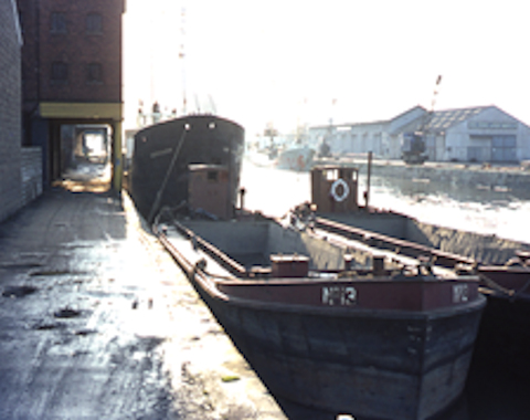 Barge No 13 in Gloucester Docks 1967