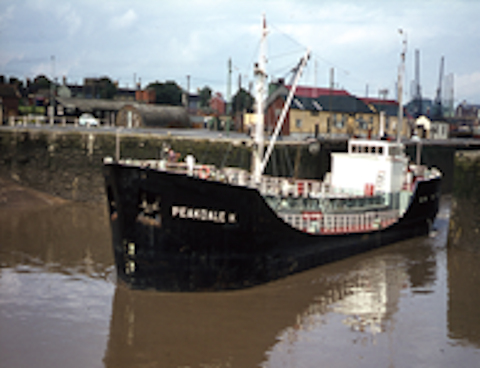 Peakdale H leaving the dock. May 1968