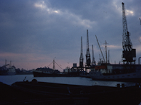 Various vessles in the dock. May 1968